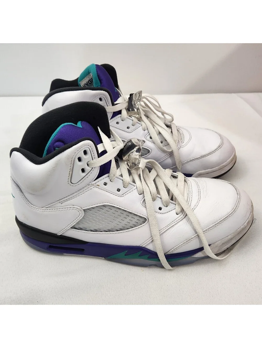 Nike Air Jordan 5 Retro 2025 Grape White Men's 10.5 High Top Basketball Shoes